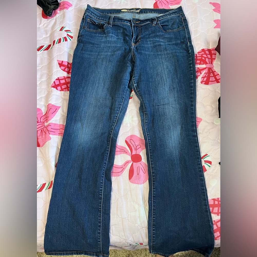 Old Navy Dark Blue Flare Jeans